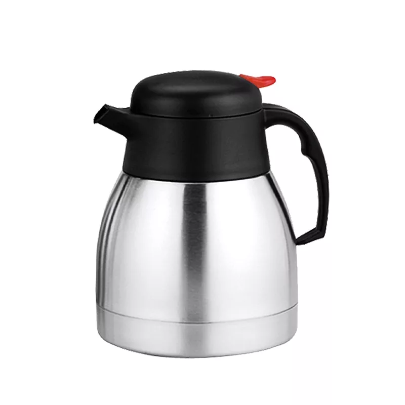 Kleine roestvrijstalen koffiepot